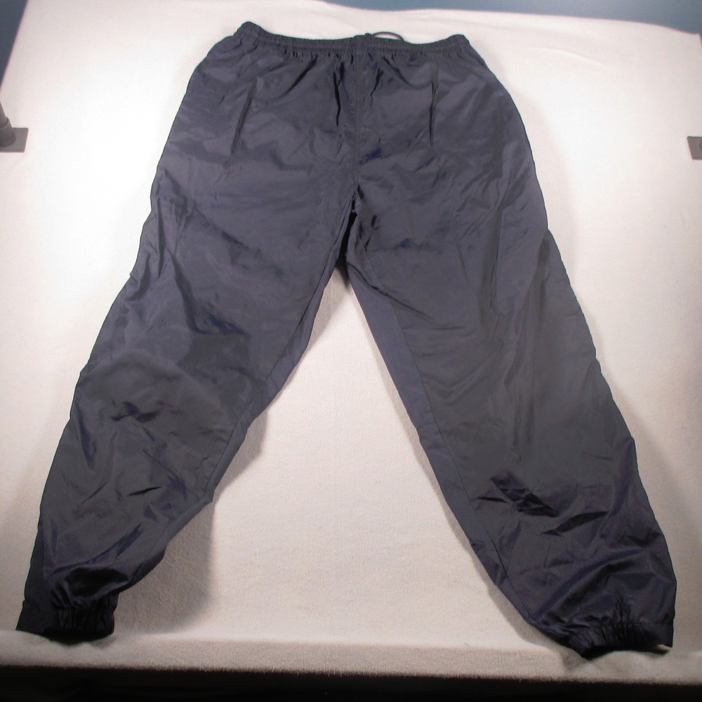 Hibbett Sports Men's XL Black Nylon Wind Pants Joggers Elastic Waist Track Pants